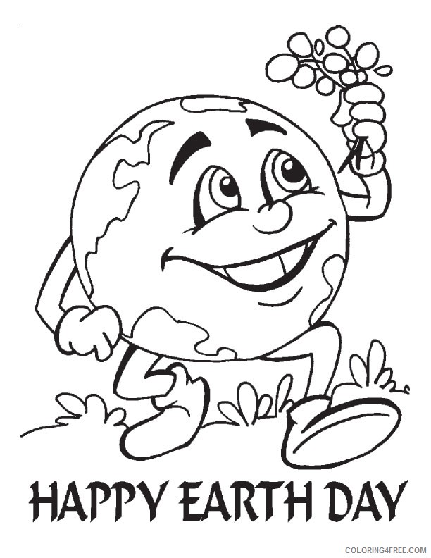 happy earth day coloring pages printable Coloring4free