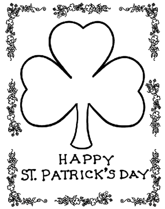 happy st patricks day coloring pages Coloring4free