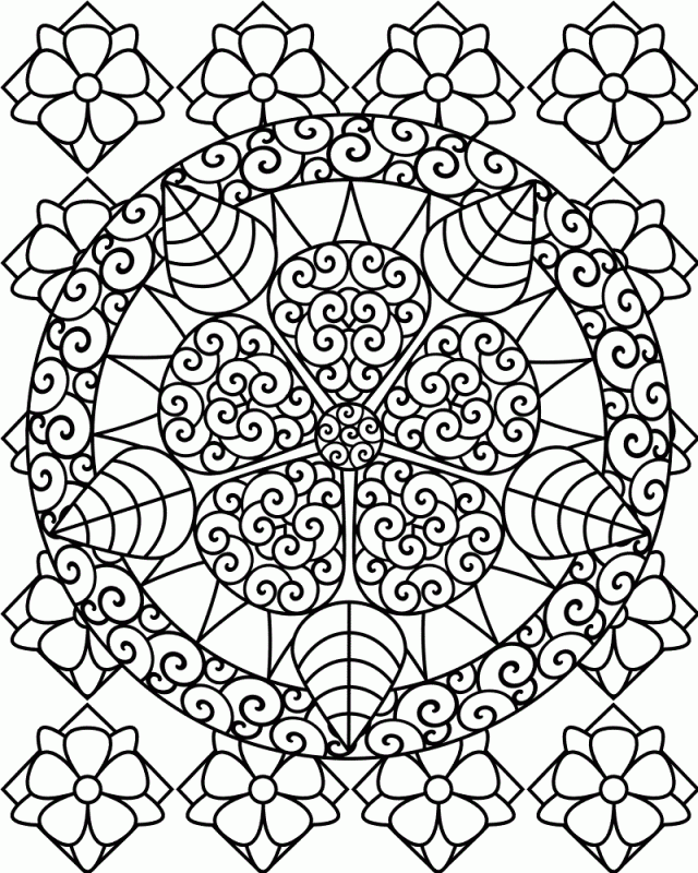 hard coloring pages for kids Coloring4free