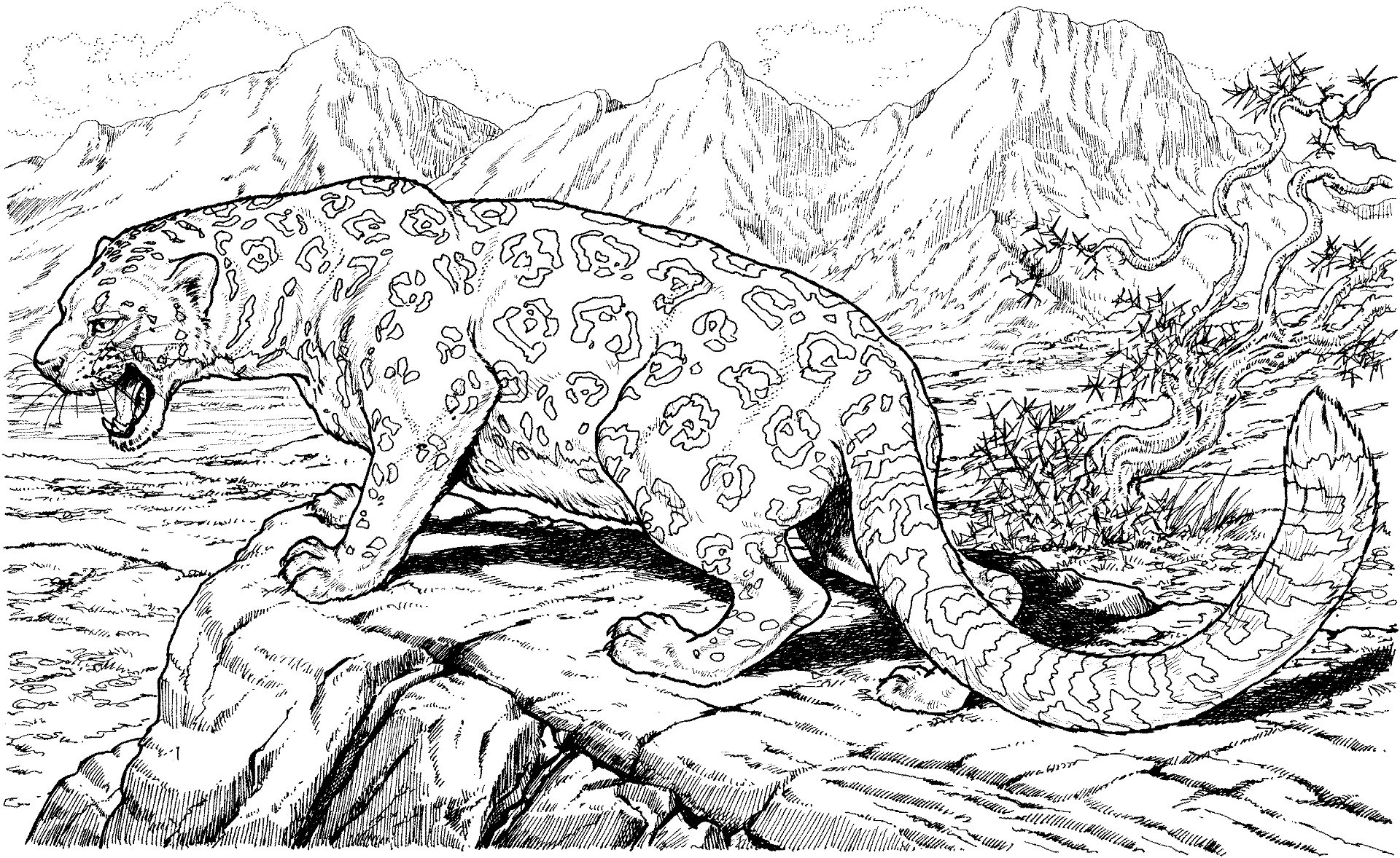 hard coloring pages of animals and nature Coloring4free