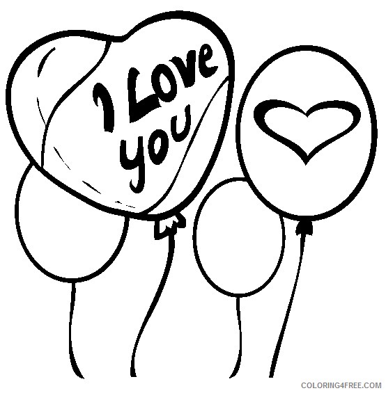 heart balloon coloring pages Coloring4free