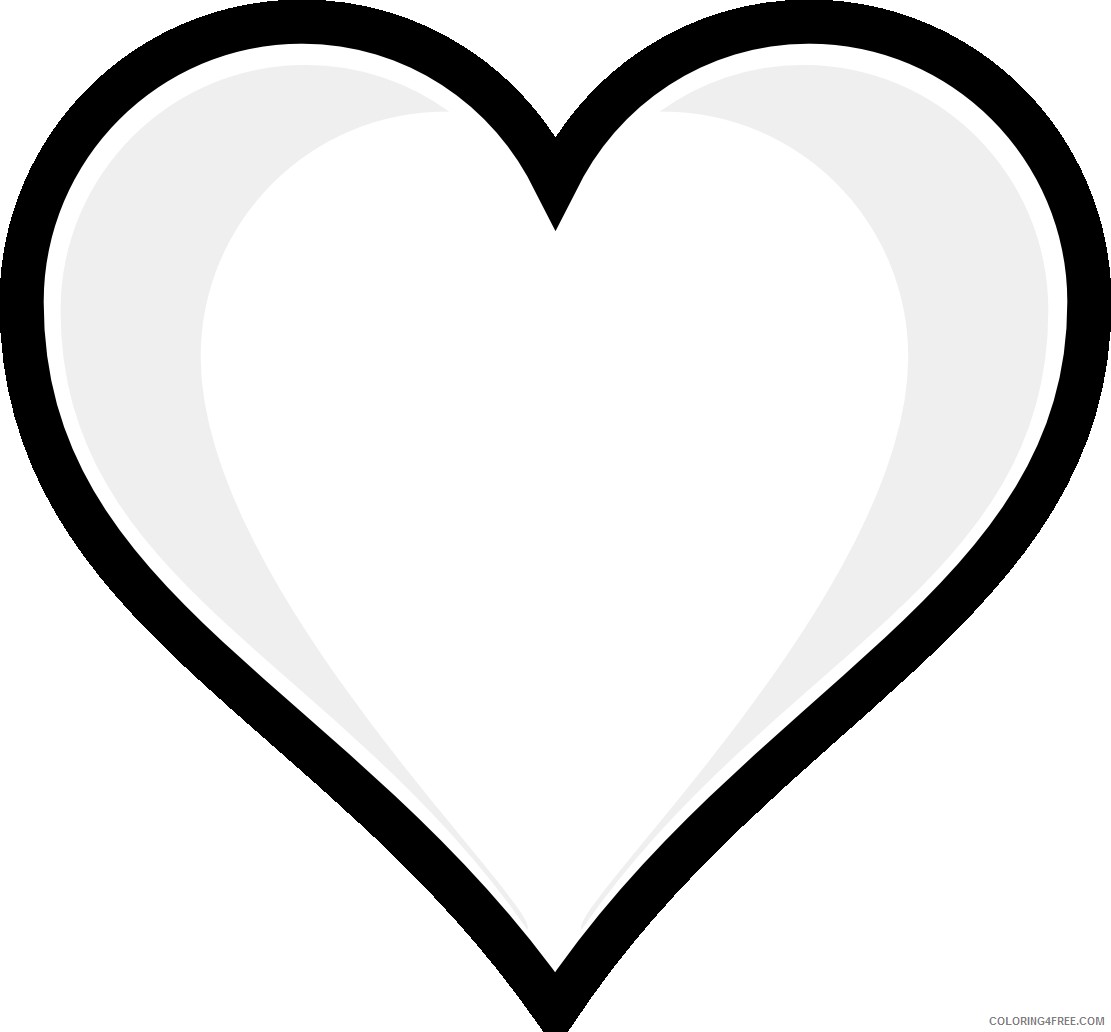 heart coloring pages printable Coloring4free