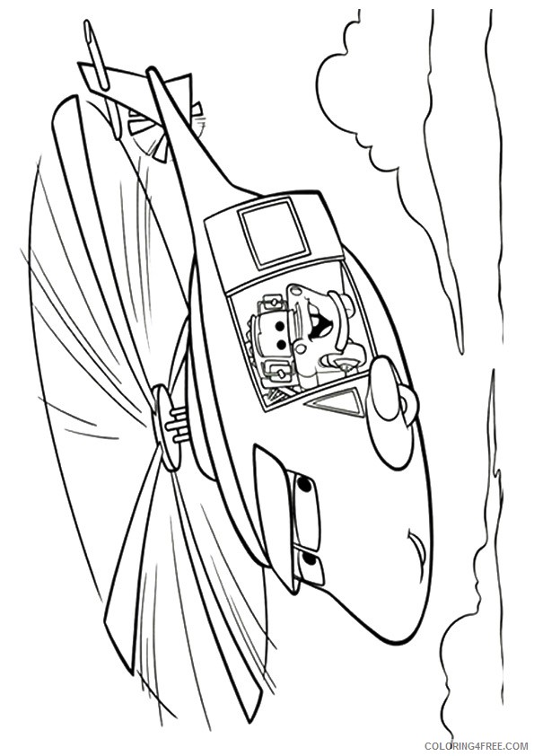 helicopter coloring pages cartoon Coloring4free
