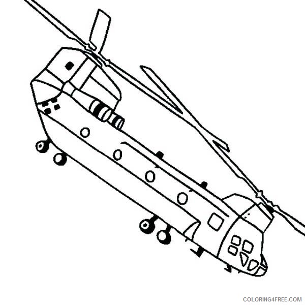 helicopter coloring pages chinook Coloring4free