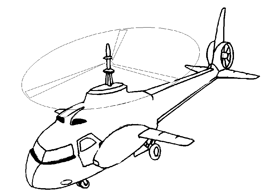helicopter coloring pages for kids Coloring4free