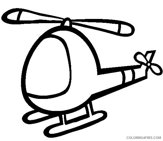 helicopter coloring pages for preschool Coloring4free