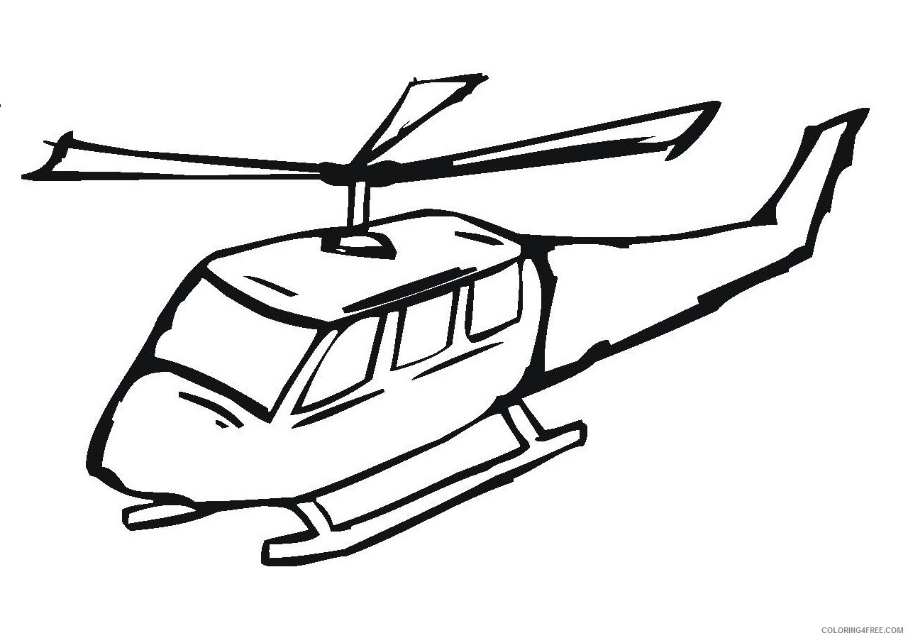 helicopter coloring pages for preschoolers Coloring4free