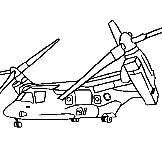 helicopter coloring pages mv 22 osprey Coloring4free