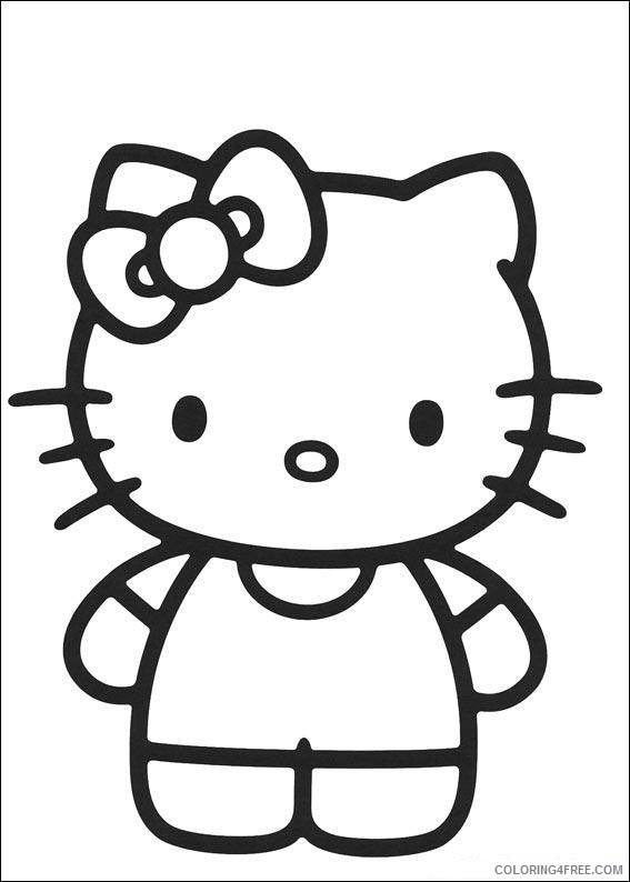 hello kitty coloring pages for toddler Coloring4free