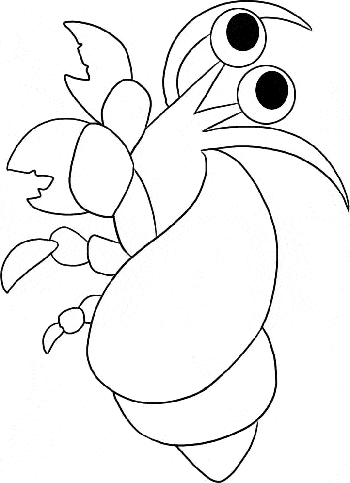 hermit crab coloring pages printable Coloring4free