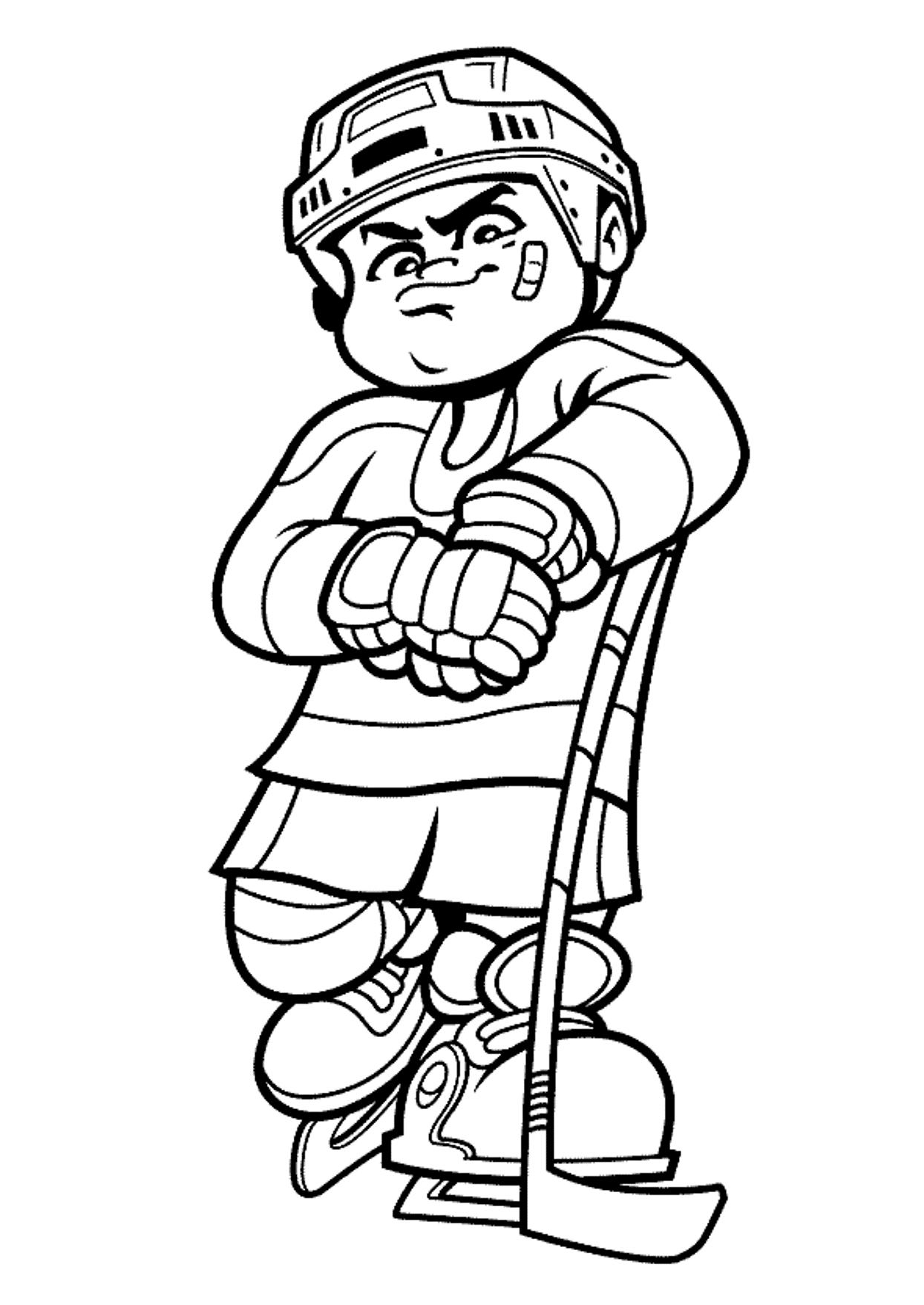 hockey coloring pages for boys Coloring4free