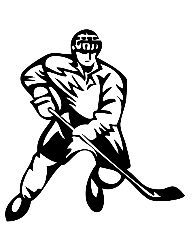 hockey coloring pages free to print Coloring4free