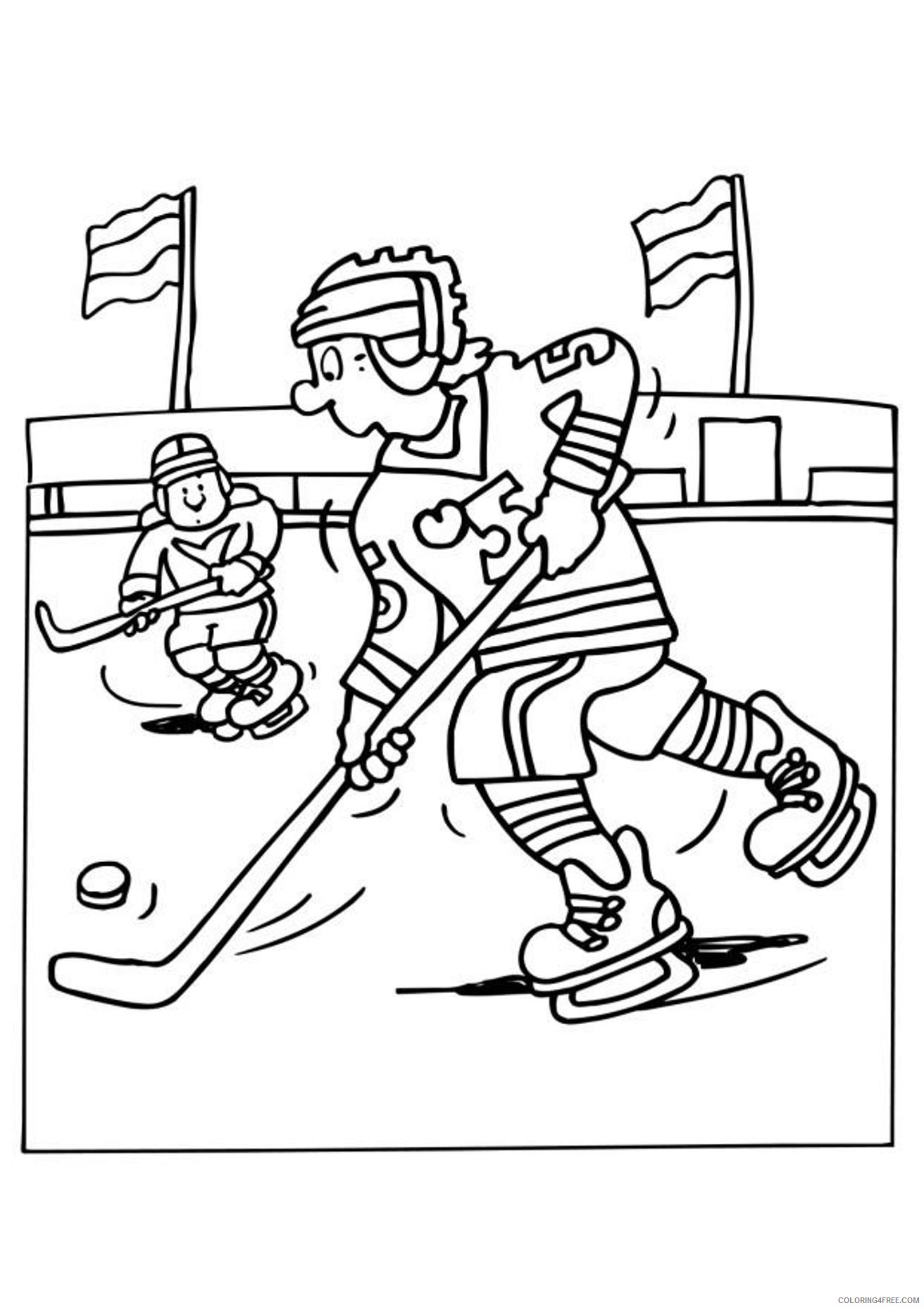 hockey coloring pages printable for kids Coloring4free