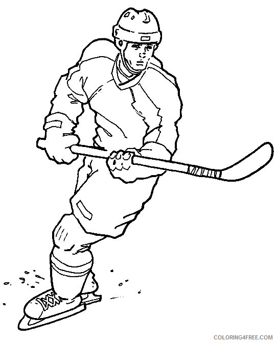 hockey coloring pages to print Coloring4free