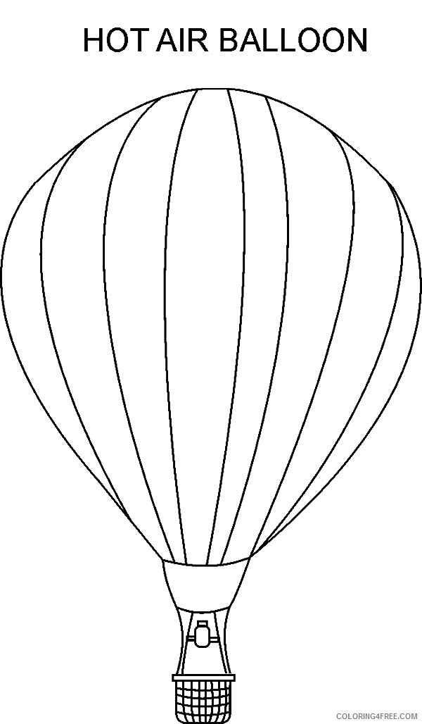 hot air balloon coloring pages free to print Coloring4free