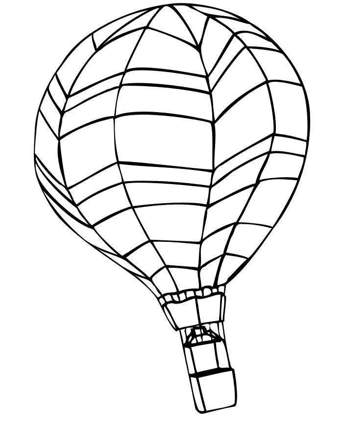 hot air balloon coloring pages printable Coloring4free