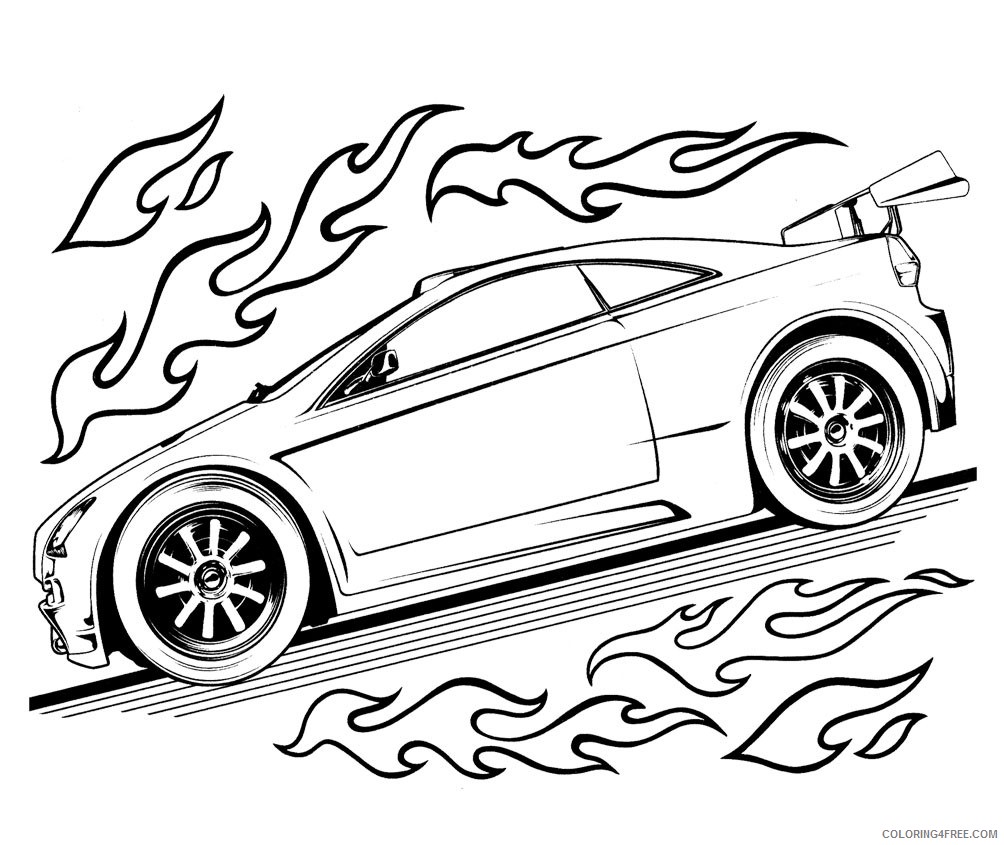 hot wheels car coloring pages Coloring4free
