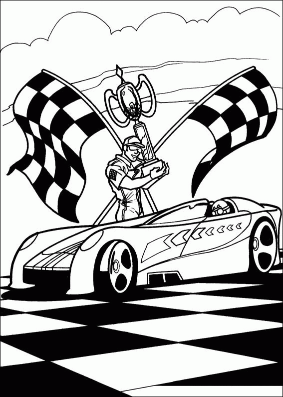 hot wheels coloring pages for boys Coloring4free