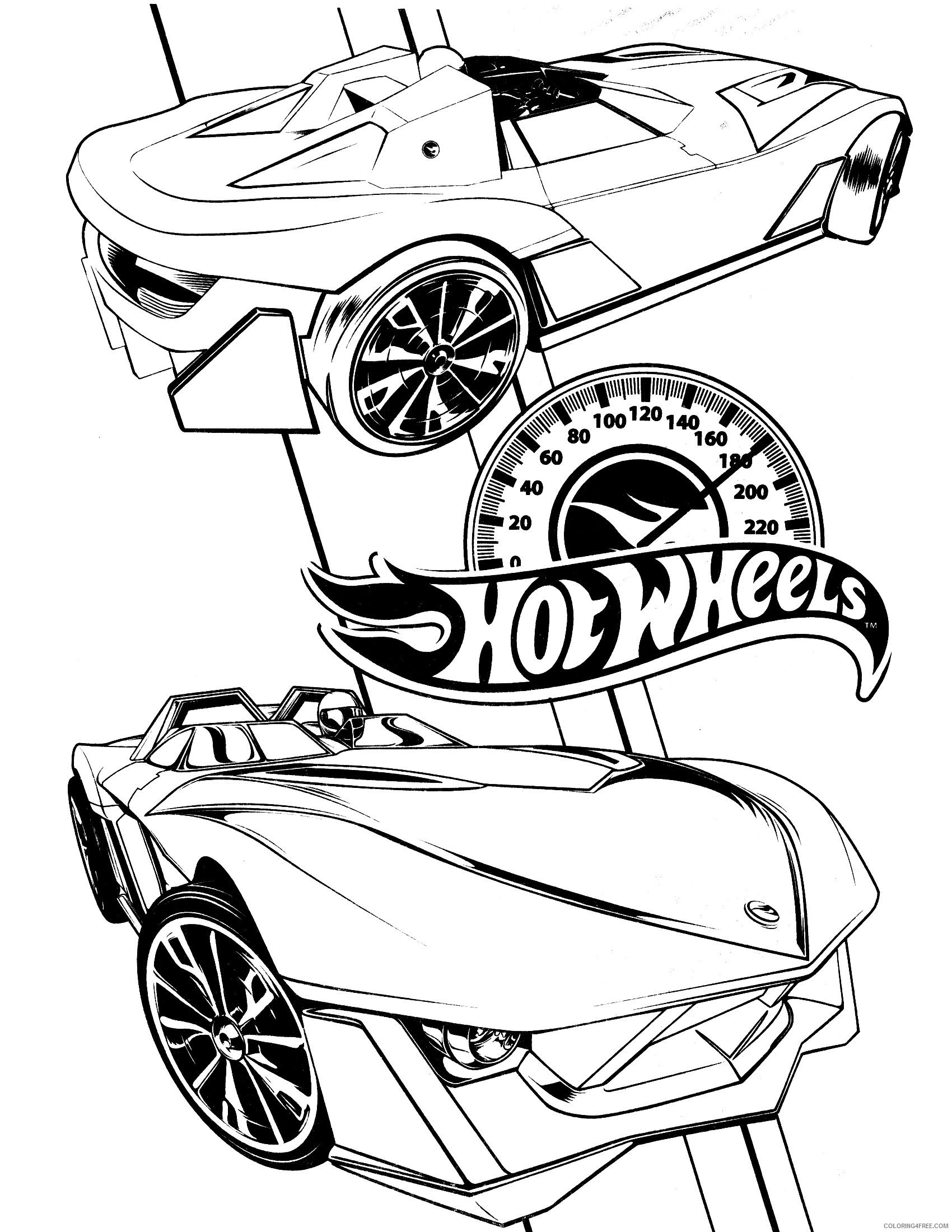 hot wheels coloring pages for boys printable Coloring4free
