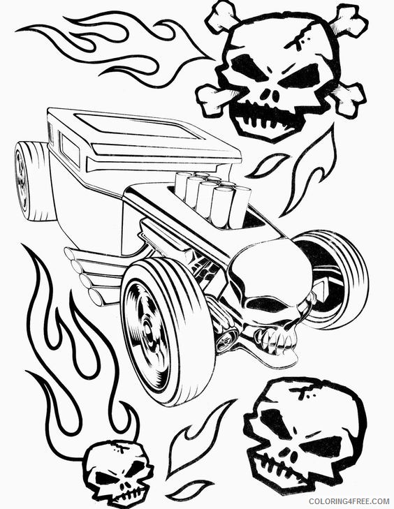 hot wheels coloring pages hotrod car Coloring4free
