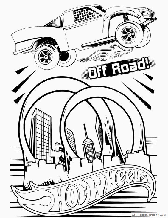 hot wheels coloring pages off road Coloring4free