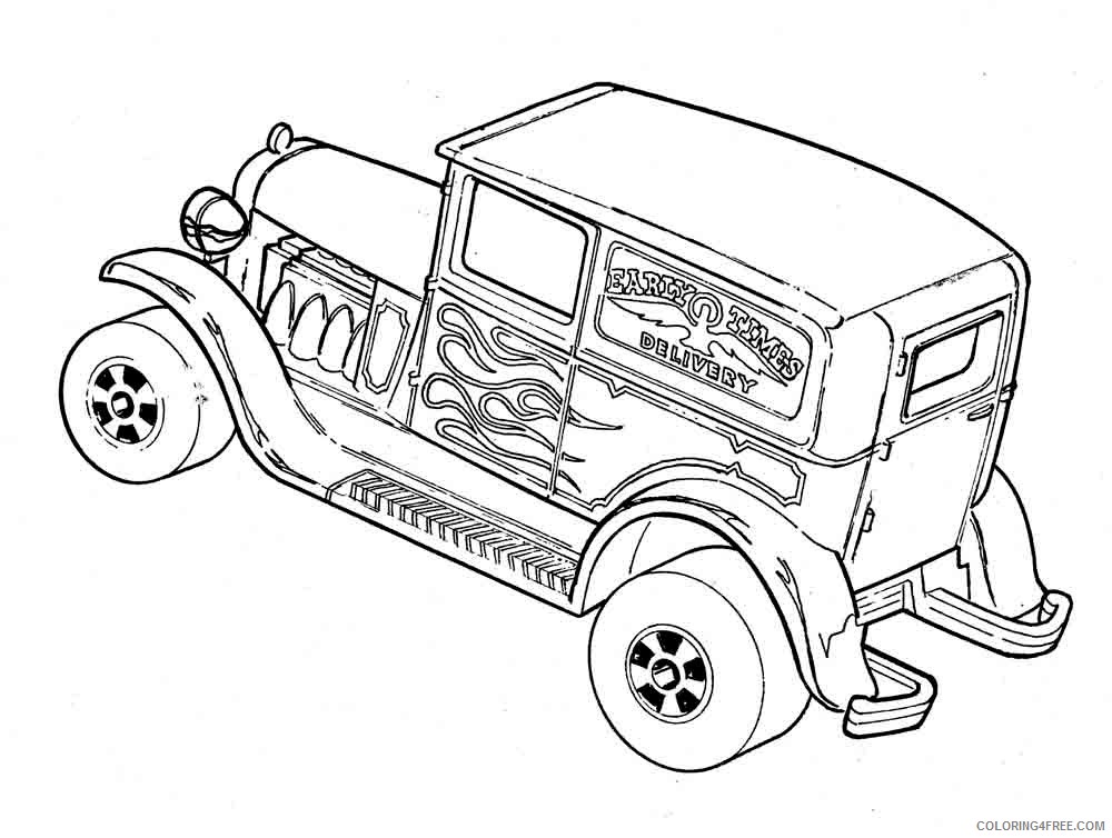 hot wheels hotrod coloring pages Coloring4free