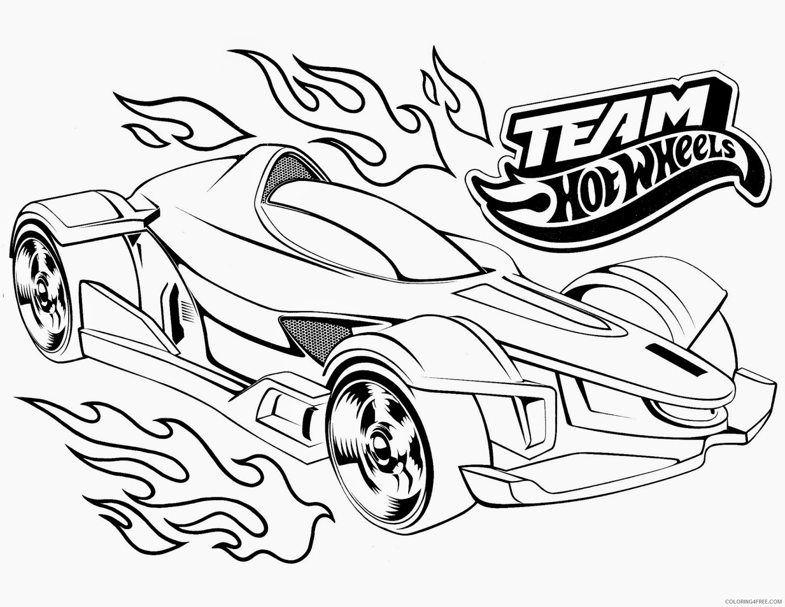 hot wheels team coloring pages car Coloring4free