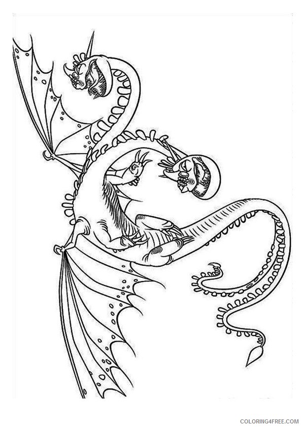 how to train your dragon coloring pages barf and belch Coloring4free