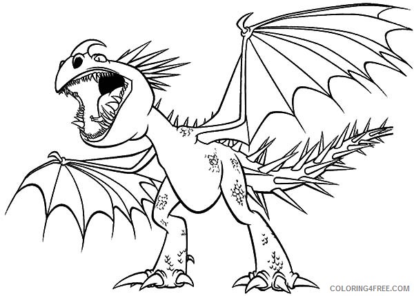 how to train your dragon coloring pages stormfly Coloring4free