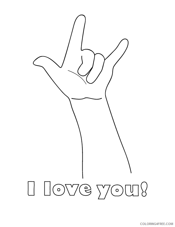 i love you coloring pages free to print Coloring4free