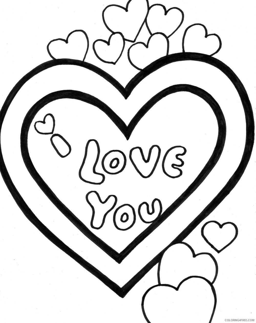 i love you coloring pages valentine Coloring4free