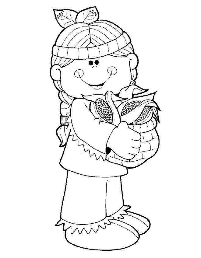 indian coloring pages for kids Coloring4free