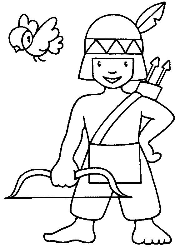 indian coloring pages for toddler Coloring4free