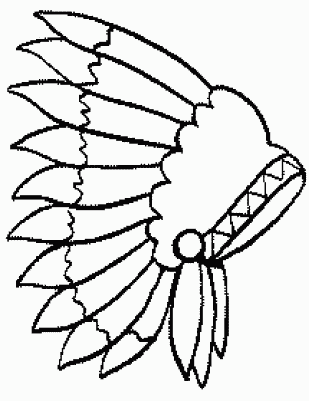 indian headdress coloring pages Coloring4free
