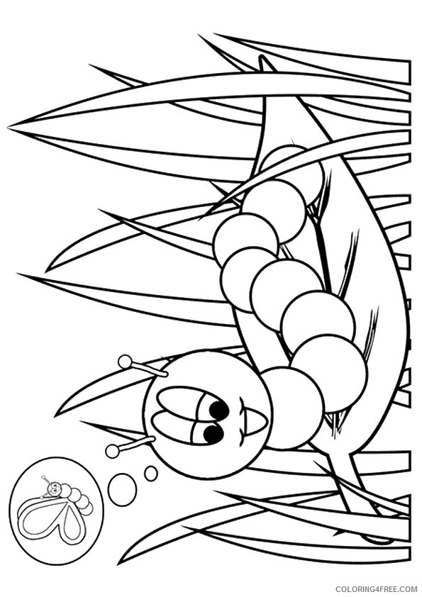 insect coloring pages caterpillar Coloring4free
