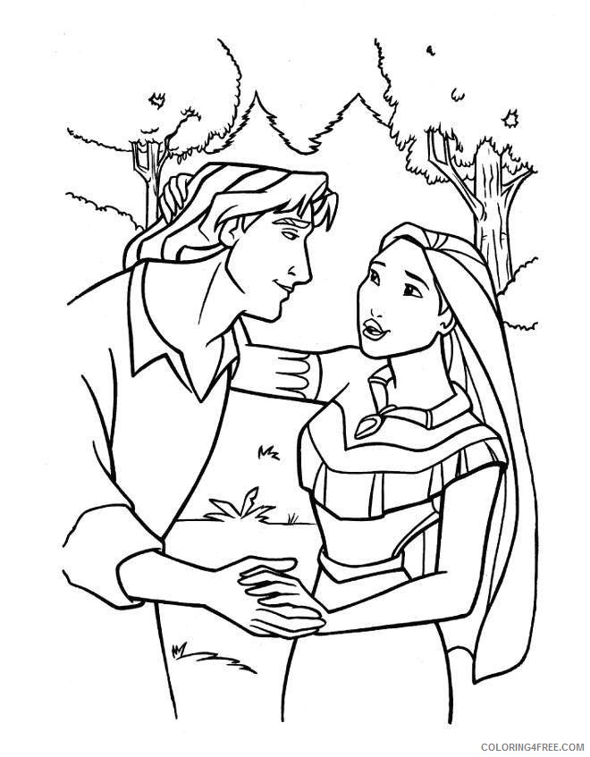 john and pocahontas coloring pages Coloring4free