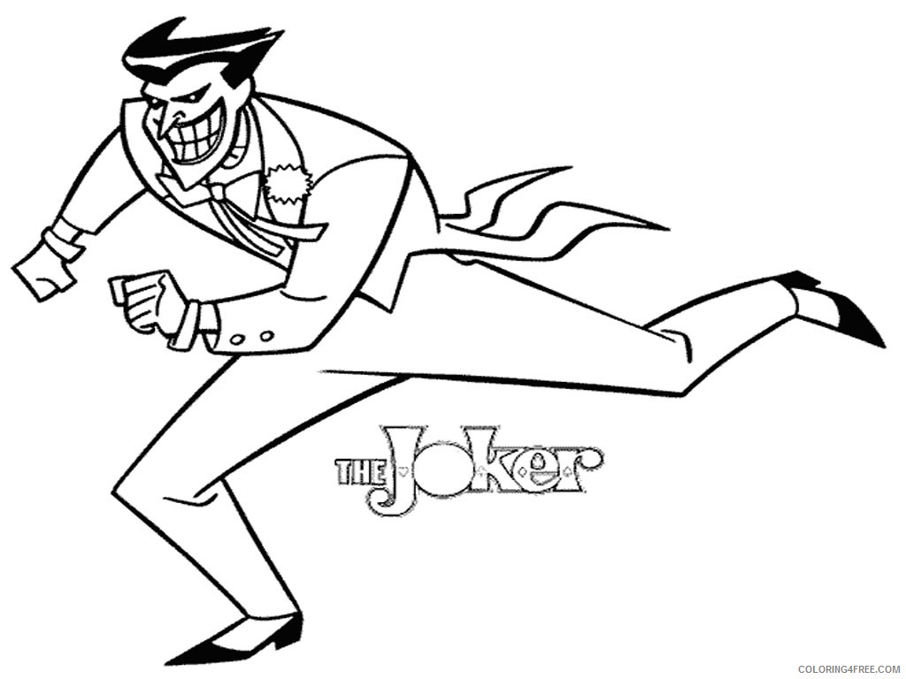 joker coloring pages free to print Coloring4free