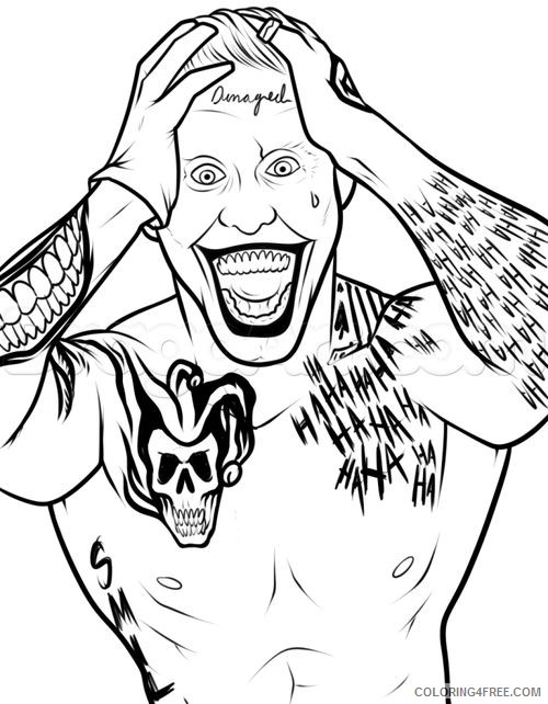 joker coloring pages suicide squad Coloring4free