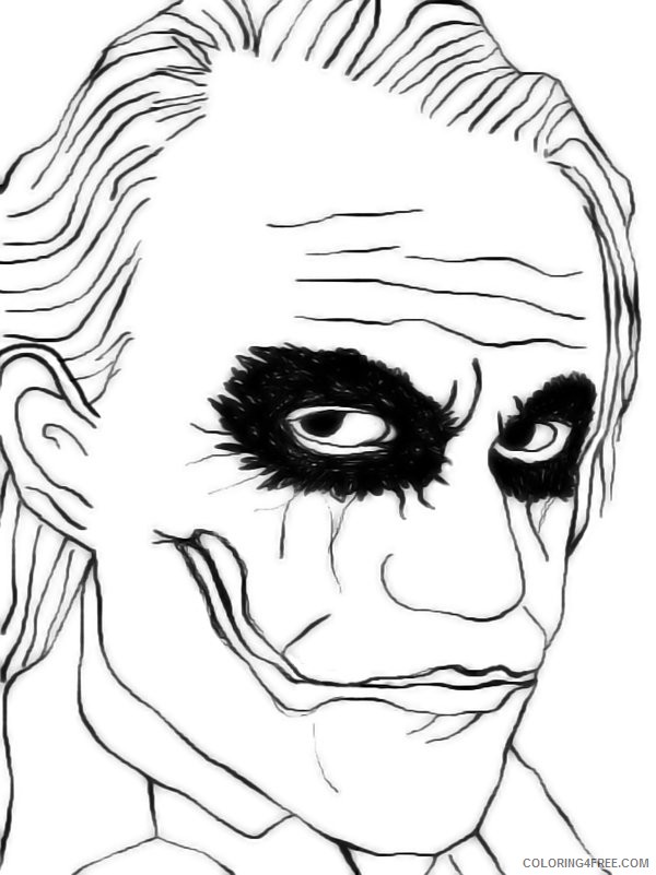 joker face coloring pages Coloring4free