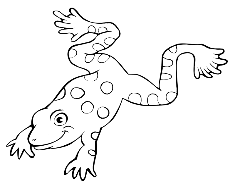 jumping frog coloring pages Coloring4free