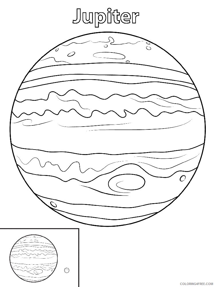 jupiter planet coloring pages Coloring4free