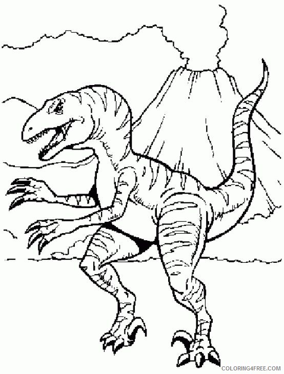 jurassic park coloring pages raptor Coloring4free
