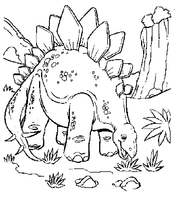 jurassic park coloring pages stegosaurus Coloring4free