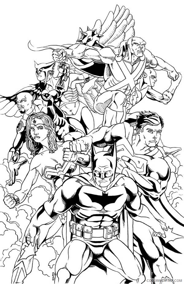justice league coloring pages all members Coloring4free