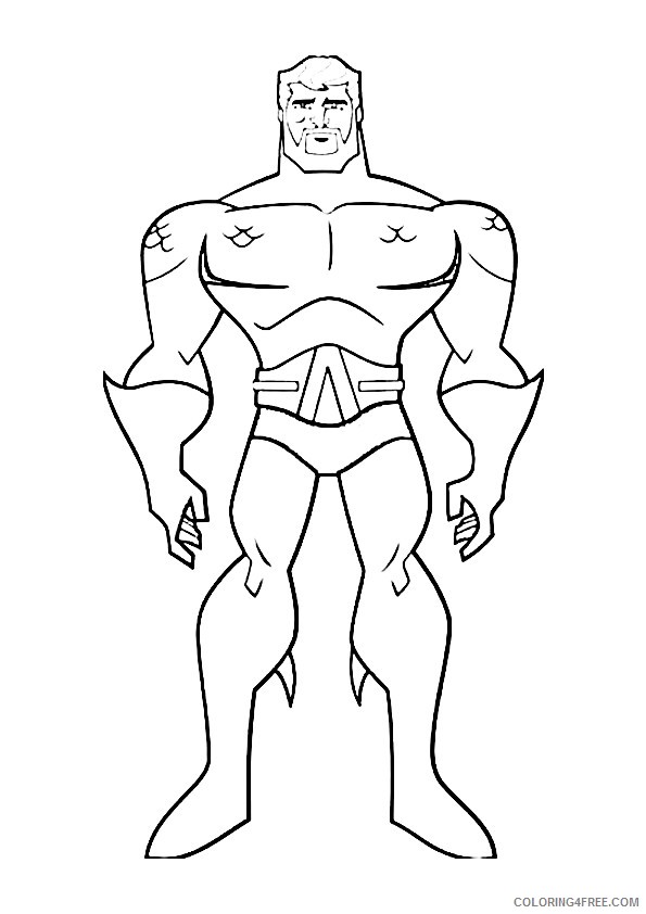justice league coloring pages aquaman Coloring4free