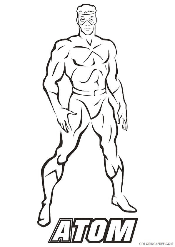 justice league coloring pages atom Coloring4free