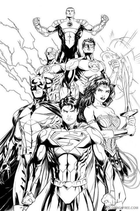 justice league coloring pages for adults Coloring4free