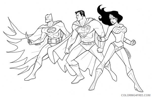 justice league coloring pages for kids Coloring4free