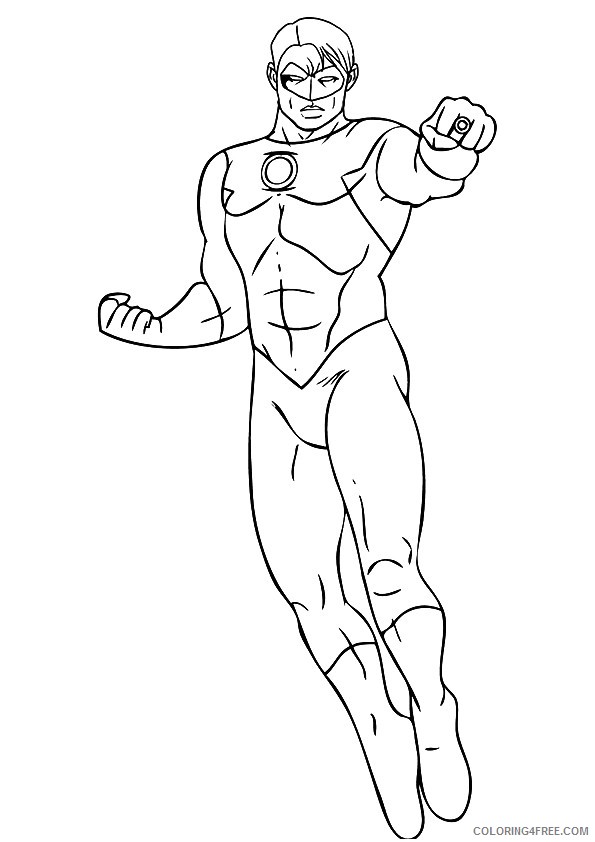 justice league coloring pages green lantern Coloring4free