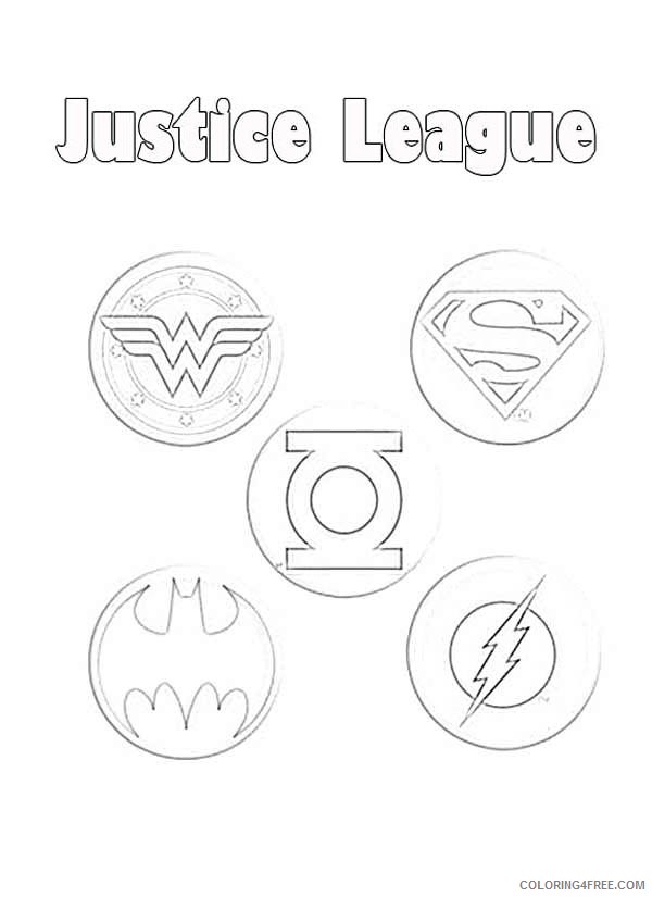 justice league coloring pages logo Coloring4free